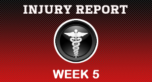 Week 5 injury Report