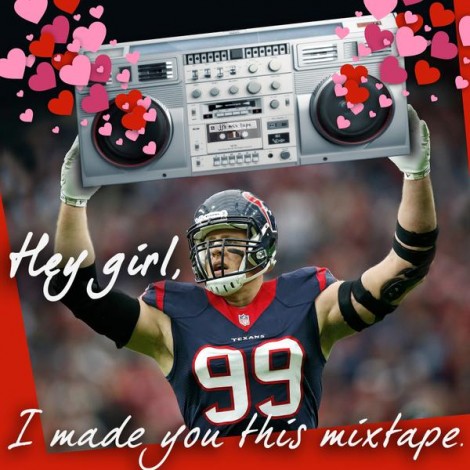Nothing says you care like a good ol mixtape! 