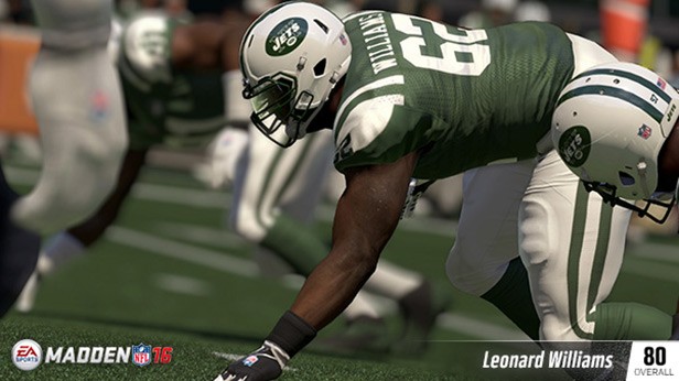 LEONARD WILLIAMS (80 OVR) NEW YORK JETS LE (6TH OVERALL) 6’5, 302 POUNDS